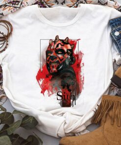 Star Wars Darth Maul Sith T-Shirt Portrait T-Shirt Unisex Adult T-shirt Kid shirt Gift for Birthday Hoodie Toddler Tee Disneyland Vacation