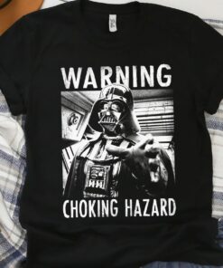 Star Wars Darth Vader Choking Hazard Vintage Graphic T-shirt Unisex Adult T-shirt Kid shirt Gift for Birthday Hoodie Toddler Tee