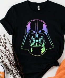 Star Wars Darth Vader Head Neon Gradient Graphic T-Shirt Unisex T-shirt Birthday Shirt Gift For Men Women Kid Hoodie Sweatshirt ToddlerShirt