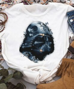Star Wars Darth Vader Helmet Collage Graphic Shirt, Galaxy's Edge Holiday Trip Unisex T-shirt Family Birthday Gift Adult Kid Toddler Tee