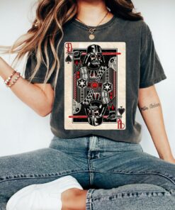 Star Wars Darth Vader King of Spades Playing Card T-Shirt, Star Wars Fan Gift T-Shirt, Disneyland Trip Gift Unisex Adult Shirt Kid Tee