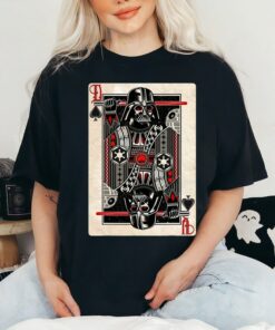 Star Wars Darth Vader King of Spades Playing Card T-Shirt, Star Wars Fan Gift T-Shirt, Disneyland Trip Gift Unisex Adult Shirt Kid Tee