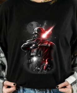 Star Wars Darth Vader Lightsaber Portrait Graphic Unisex T-shirt Birthday Shirt Gift For Men Women Kid Hoodie Sweatshirt Toddler Shirt