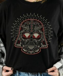 Star Wars Darth Vader Sugar Skull Style Portrait Shirt, Galaxy's Edge Holiday Trip Unisex T-shirt Family Birthday Gift Adult Kid Toddler Tee