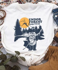 Star Wars Endor Forest Camp Ewok T-Shirt Unisex T-shirt Birthday Shirt Gift For Men Women Kid Hoodie Sweatshirt Toddler Shirt
