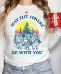 Star Wars Ewok Sunset May The Forest Be With You Endor Forest Camp Shirt Unisex Adult Shirt Kid Tee Hoodie Sweatshirt