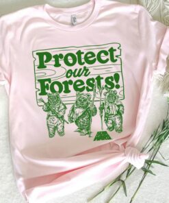 Star Wars Ewoks Protect Our Forests Camp Graphic Unisex T-shirt Birthday Shirt Gift For Men Women Kid Hoodie Sweatshirt Toddler Shirt