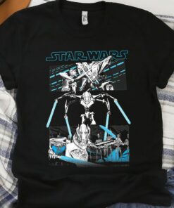 Star Wars General Grievous Lightsaber Panels T-Shirt Unisex T-shirt Birthday Shirt Gift For Men Women Kid Hoodie Sweatshirt Toddler Shirt