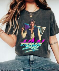 Star Wars Han Solo Eighties Retro Poster Shirt, Disneyland Vacation Holiday Trip Unisex Adult Shirt Kid Tee Hoodie Sweatshirt