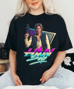 Star Wars Han Solo Eighties Retro Poster Shirt, Disneyland Vacation Holiday Trip Unisex Adult Shirt Kid Tee Hoodie Sweatshirt