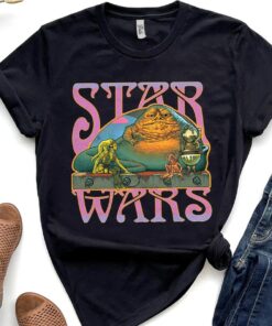 Star Wars Jabba's Palace Psychedelic Oola 60s T-Shirt Unisex T-shirt Birthday Shirt Gift For Men Women Kid Hoodie Sweatshirt Toddler Shirt