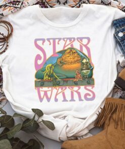 Star Wars Jabba's Palace Psychedelic Oola 60s T-Shirt Unisex T-shirt Birthday Shirt Gift For Men Women Kid Hoodie Sweatshirt Toddler Shirt