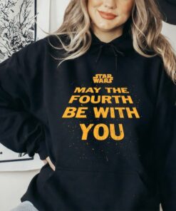 Star Wars May The Fourth Be With You Tilted Logo Poster T-Shirt, Star Wars Fan Gift, Disneyland Trip Vacation Gift Unisex T-shirt Kid Shirt
