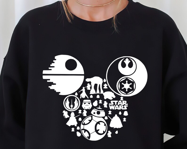 Star Wars Mickey Mouse Shirt, Mickey head star wars shirt, Disney Family Shirts, Star wars Tee, starwars gifts, Disney trooper galaxy tee