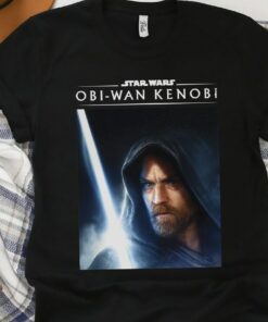 Star Wars Obi-Wan Kenobi Big Face Lightsaber Poster Unisex T-shirt Birthday Shirt Gift For Men Women Kid Hoodie Sweatshirt Toddler Shirt