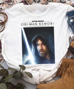Star Wars Obi-Wan Kenobi Big Face Lightsaber Poster Unisex T-shirt Birthday Shirt Gift For Men Women Kid Hoodie Sweatshirt Toddler Shirt