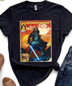 Star Wars Obi-Wan Kenobi Exiled Jedi Comics Book Cover Shirt, Galaxy's Edge Trip Unisex T-shirt Family Birthday Gift Adult Kid Toddler Tee