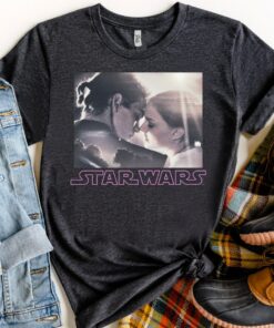 Star Wars Padme and Anakin Skywalker Kiss Portrait Vintage Shirt, Galaxy's Edge Trip Unisex T-shirt Family Birthday Gift Adult Kid Toddler Tee