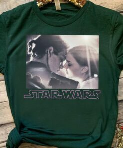 Star Wars Padme and Anakin Skywalker Kiss Portrait Vintage Shirt, Galaxy's Edge Trip Unisex T-shirt Family Birthday Gift Adult Kid Toddler Tee
