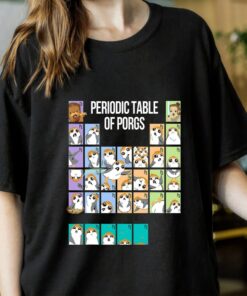 Star Wars Periodic Table Of Porgs Cute Group Shot T-Shirt, Gift For Star Wars Fan, Disney Family Trip Gift Unisex Adult Shirt Kid Tee