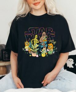 Star Wars Plant Friends T-Shirt, Star Wars Fan Gift, Disneyland Family Vacation Trip Gift Unisex Adult Shirt Kid Tee