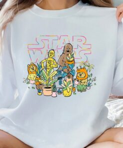 Star Wars Plant Friends T-Shirt, Star Wars Fan Gift, Disneyland Family Vacation Trip Gift Unisex Adult Shirt Kid Tee