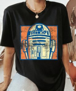 Star Wars R2-D2 Vintage Distressed Retro Cartoon T-Shirt, Star Wars Fan Disneyland Holiday Vacation Trip Gift Unisex Adult T-shirt Kid Shirt