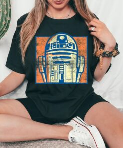 Star Wars R2-D2 Vintage Distressed Retro Cartoon T-Shirt, Star Wars Fan Disneyland Holiday Vacation Trip Gift Unisex Adult T-shirt Kid Shirt