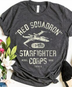 Star Wars Rebel X-Wing Starfighter Corps Collegiate T-Shirt, Star Wars Disneyland Holiday Vacation Gift Unisex Adult T-shirt Kid Shirt