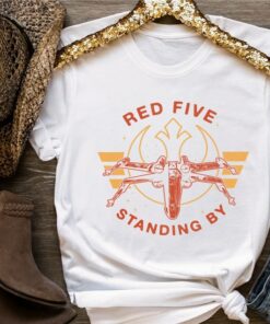 Star Wars Red Five Standing By X-Wing Rebels Graphic T-Shirt Unisex Adult T-shirt Kid shirt Gift for Birthday Hoodie Toddler Tee