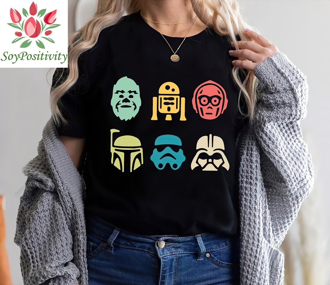 Star Wars Retro Shirt, Disney Star Wars, Star wars Tshirt, Disney Star Wars Family Vacation Shirt, Star War Character Shirt