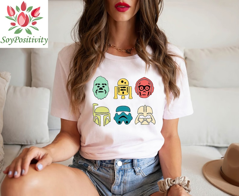 Star Wars Retro Shirt, Disney Star Wars, Star wars Tshirt, Disney Star Wars Family Vacation Shirt, Star War Character Shirt