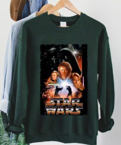 Star Wars Revenge Of The Sith Movie Poster Graphic T-Shirt Disneyland Vacation Gift, Star Wars Fan, Galaxy's Edge Unisex Adult Shirt Kid Tee