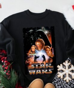 Star Wars Revenge Of The Sith Movie Poster Graphic T-Shirt Disneyland Vacation Gift, Star Wars Fan, Galaxy's Edge Unisex Adult Shirt Kid Tee