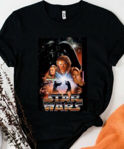 Star Wars Revenge Of The Sith Movie Poster Graphic T-Shirt Unisex Adult T-shirt Kid shirt Gift for Birthday Hoodie Toddler Tee