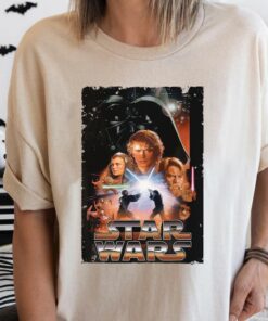 Star Wars Revenge Of The Sith Movie Poster Graphic T-Shirt Unisex Adult T-shirt Kid shirt Gift for Birthday Hoodie Toddler Tee