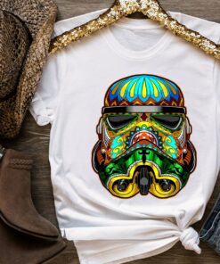 Star Wars Stormtrooper Ornate Sugar Skull Graphic T-Shirt, Star Wars Fan Gift, Disneyland Trip Tee Unisex Adult T-shirt Kid T-shirt