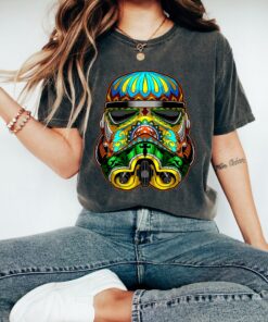 Star Wars Stormtrooper Ornate Sugar Skull Graphic T-Shirt, Star Wars Fan Gift, Disneyland Trip Tee Unisex Adult T-shirt Kid T-shirt