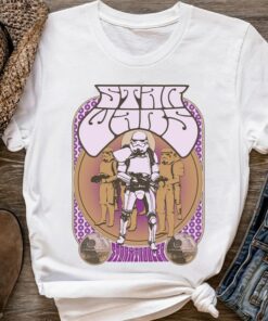 Star Wars Stormtrooper Retro Seventies Poster Classic Shirt, Galaxy's Edge Trip Unisex T-shirt Family Birthday Gift Adult Kid Toddler Tee