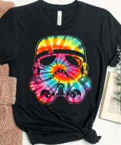 Star Wars Stormtrooper Tie Dye Big Face T-Shirt, Star Wars Disneyland Holiday Vacation Gift Unisex Adult T-shirt Kid Shirt