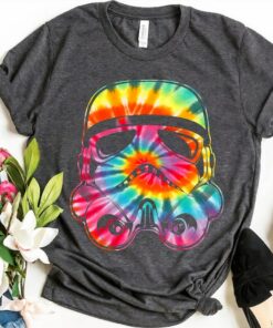 Star Wars Stormtrooper Tie Dye Big Face T-Shirt, Star Wars Disneyland Holiday Vacation Gift Unisex Adult T-shirt Kid Shirt