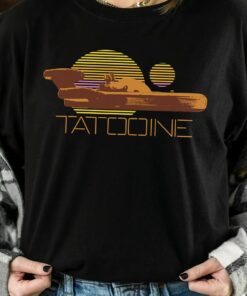 Star Wars Tatooine Landspeeder Retro 90s Sun Graphic Shirt, Galaxy's Edge Trip Unisex T-shirt Family Birthday Gift Adult Kid Toddler Tee