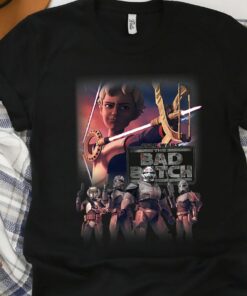 Star Wars The Bad Batch Omega Group Shot Poster T-Shirt Unisex Adult T-shirt Kid shirt Gift for Birthday Hoodie Toddler Tee
