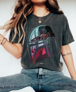 Star Wars The Helmet Scene Fill Shirt, Marvel Family Party Gift For Marvel Fan, Disneyland Family Trip Vacation 2022 Gift Unisex T-shirt Kid
