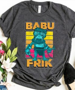 Star Wars The Rise Of Skywalker Babu Frik Pop Art Portrait T-Shirt, Star Wars Disneyland Holiday Vacation Gift Unisex Adult T-shirt Kid Shirt