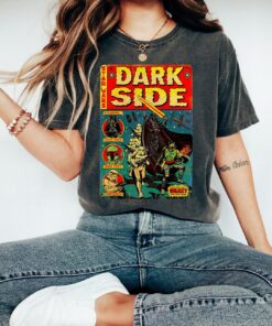 Star Wars Vader Dark Side Retro Comic Cover Graphic T-Shirt, Star Wars Fan Gift, Disneyland Trip Tee Unisex Adult T-shirt Kid T-shirt