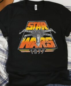 Star Wars X-Wing 1977 Vintage Retro Graphic T-Shirt Unisex Adult T-shirt Kid shirt Gift for Birthday Hoodie Toddler Tee Disneyland Vacation