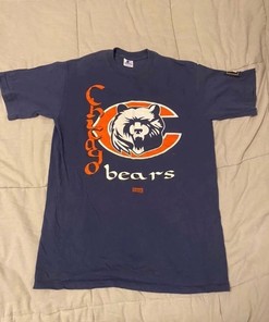 Starter Chicago Bears Single Stitch Tshirt Pullover Hoodie Crewneck Sweatshirt Reprinted Full Color Full Size Gifts For NFL Fans