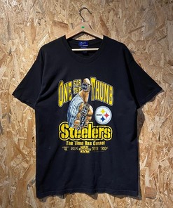 Steelers NFL “One For The Thumb” Tshirt Pullover Hoodie Crewneck Sweatshirt Reprinted Full Color Full Size Gifts For NFL Fans