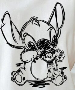 Stitch Disney Shirt, Stitch and Mickey Shirt, Lilo and Stitch Tee, Disneyland Shirts, Stitch Magic Balloons, Kids Disneyworld Shirts